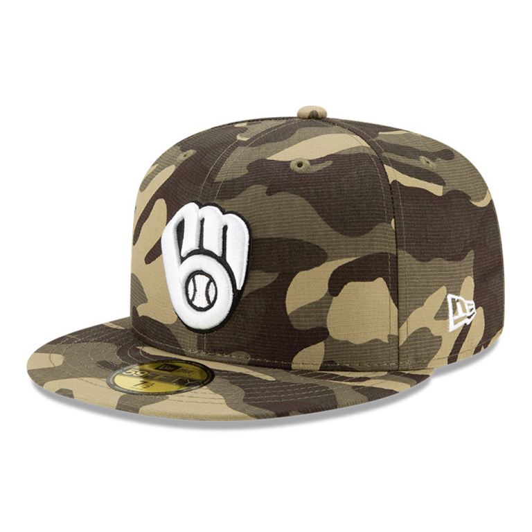 Gorras New Era 59fifty Camuflados - Milwaukee Brewers MLB Armed Forces 02149CMAT